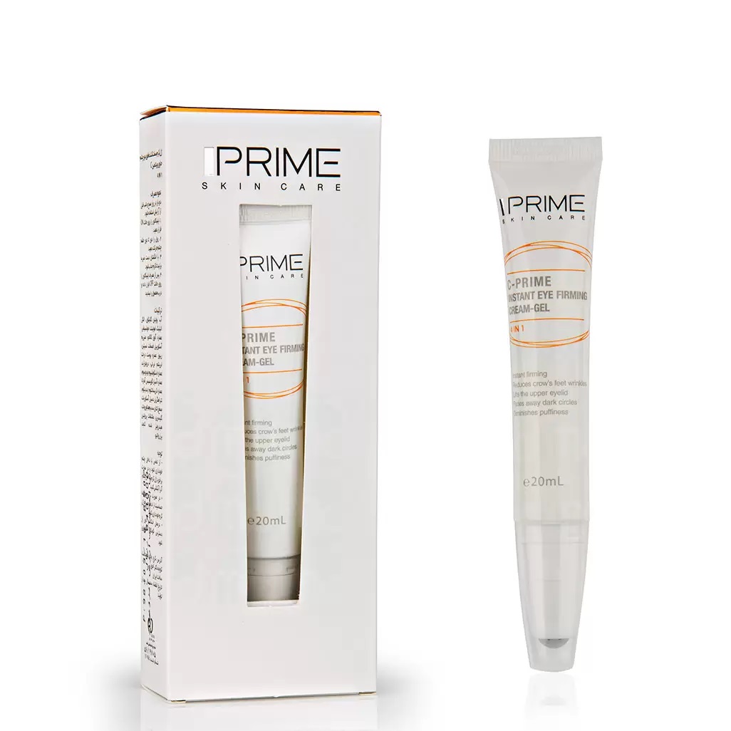 کرم ژل دور چشم ویتامین سی پرایم برطرف کننده چروک، پف و تیرگی