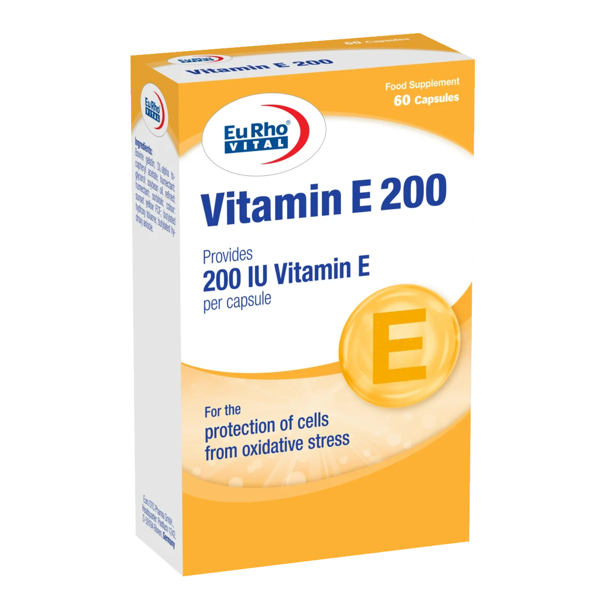 کپسول نرم ویتامین ایی 200 واحد یوروویتال 60 عدد