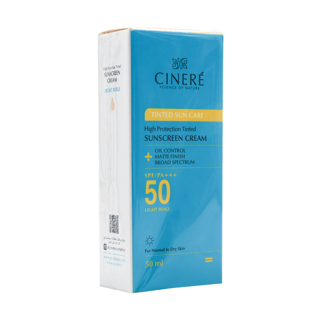 کرم ضد آفتاب رنگی،بژروشن  SPF50 سینره 50 میلی لیتر